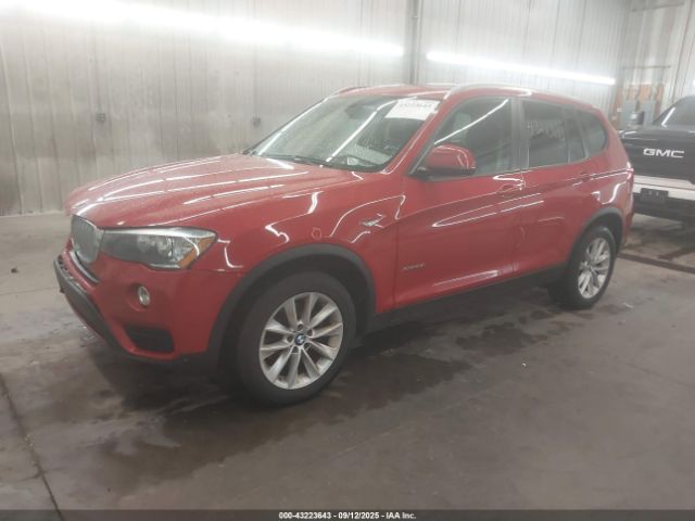 2016 BMW X3 5UXWX9C53G0D69321 Photo 1
