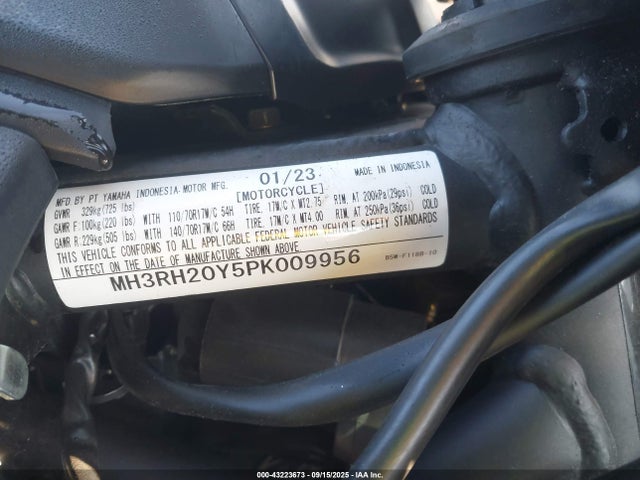 MH3RH20Y5PK009956 Yamaha Mtn320 (mt-03)