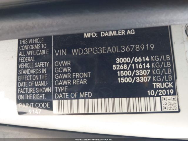 2020 MERCEDES-BENZ METRIS WD3PG3EA0L3678919 Photo 8