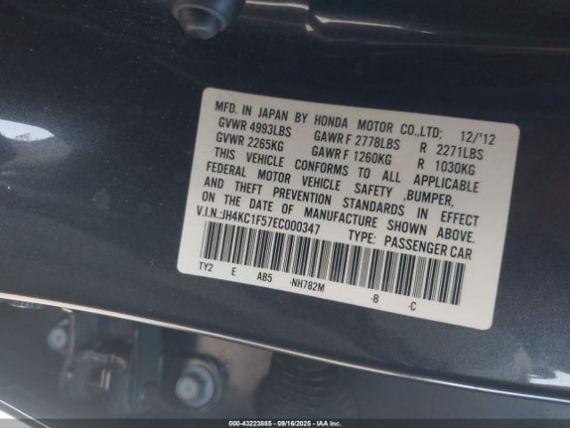 2014 ACURA RLX JH4KC1F57EC000347 Photo 8