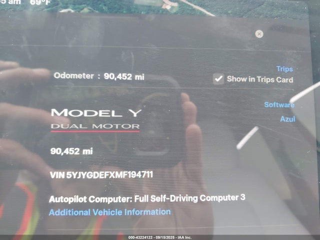 2021 TESLA MODEL Y 5YJYGDEFXMF194711 Photo 6