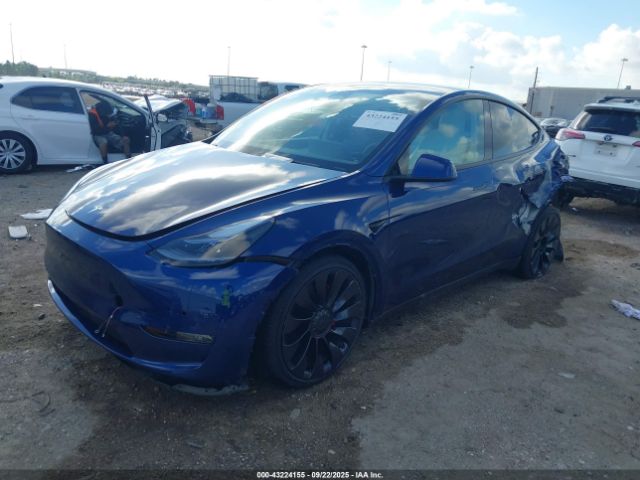 2022 TESLA MODEL Y 7SAYGDEFXNF393066 Photo 1