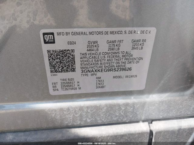 2024 CHEVROLET EQUINOX 3GNAXKEG9RS239626 Photo 8