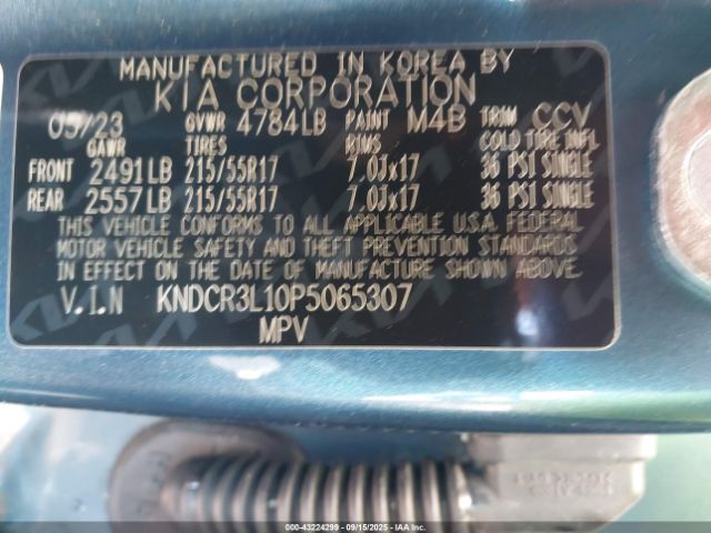 2023 KIA NIRO EV KNDCR3L10P5065307 Photo 8