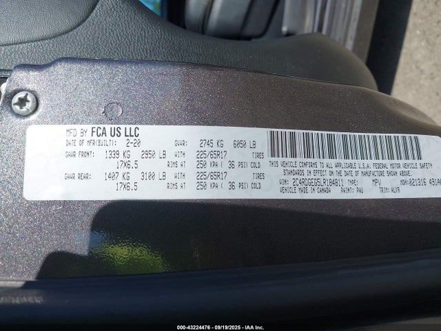 2020 DODGE GRAND CARAVAN 2C4RDGEG5LR184811 Photo 8