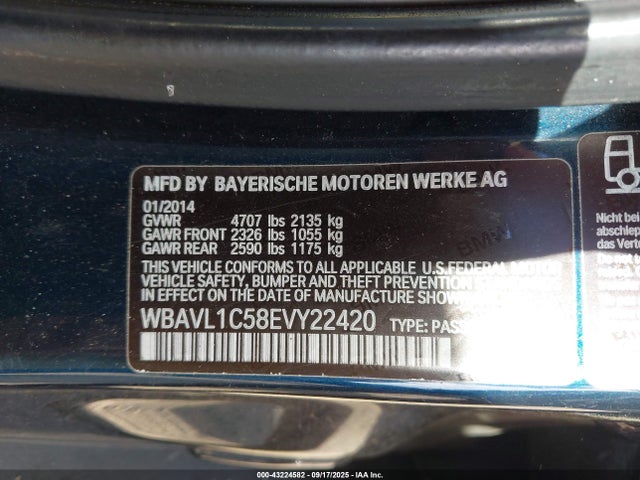 WBAVL1C58EVY22420 BMW X1