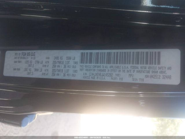 2018 JEEP WRANGLER UNLIMITED 1C4HJXEN8JW145282 Photo 8