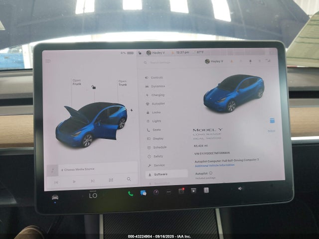 2021 TESLA MODEL Y 5YJYGDEE7MF066806 Photo 6