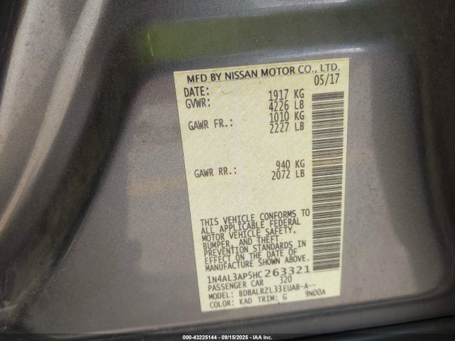1N4AL3AP5HC263321 Nissan 2017