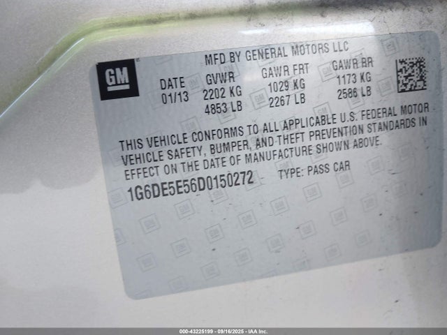 2013 CADILLAC CTS 1G6DE5E56D0150272 Photo 8