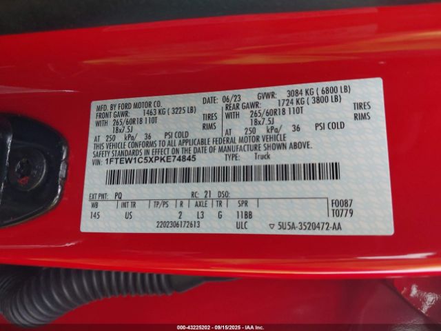 2023 FORD F-150 1FTEW1C5XPKE74845 Photo 8