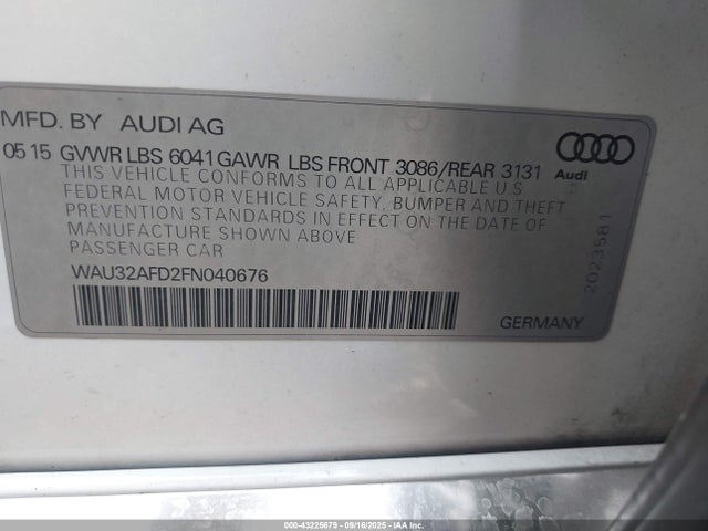 2015 AUDI A8 L WAU32AFD2FN040676 Photo 8