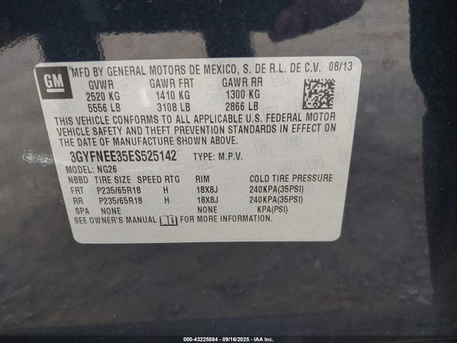 2014 CADILLAC SRX 3GYFNEE35ES525142 Photo 8