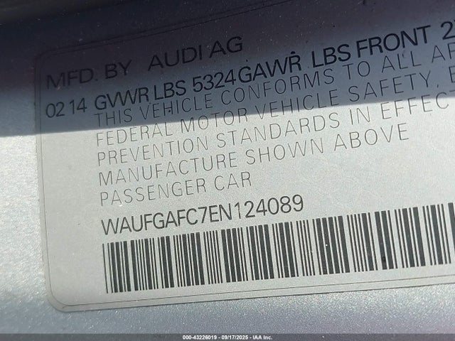 2014 AUDI A6 WAUFGAFC7EN124089 Photo 8