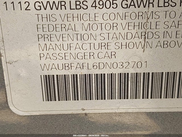 2013 AUDI A4 WAUBFAFL6DN032701 Photo 8