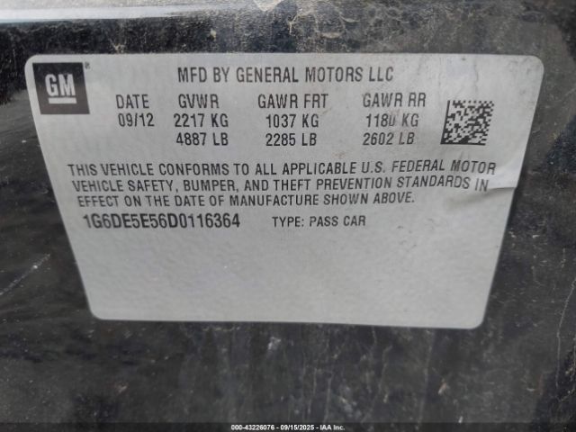 2013 CADILLAC CTS 1G6DE5E56D0116364 Photo 8