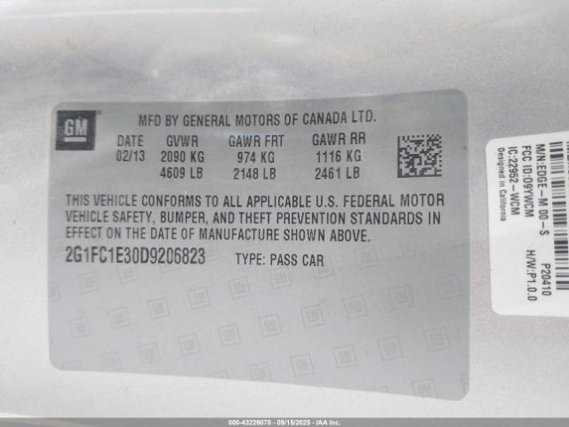 2013 CHEVROLET CAMARO 2G1FC1E30D9206823 Photo 8