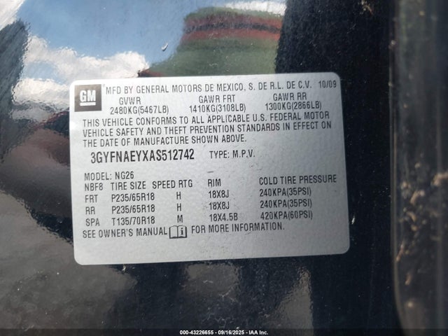 2010 CADILLAC SRX 3GYFNAEYXAS512742 Photo 8