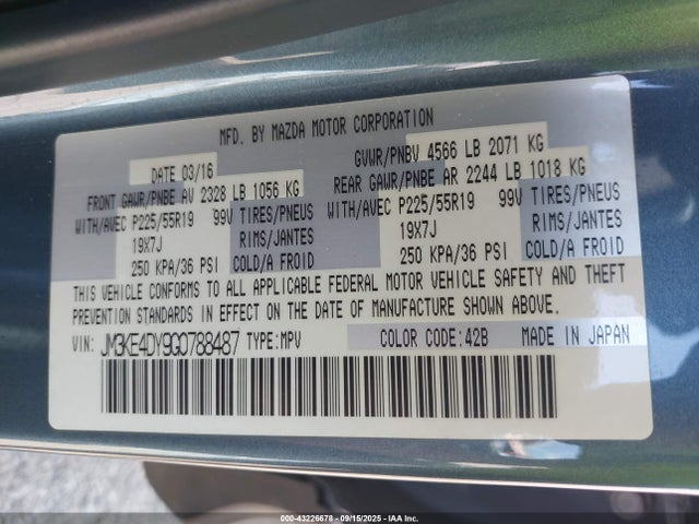 JM3KE4DY9G0788487 Mazda py