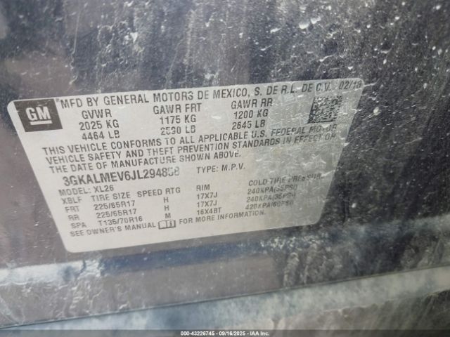 2018 GMC TERRAIN 3GKALMEV6JL294858 Photo 8