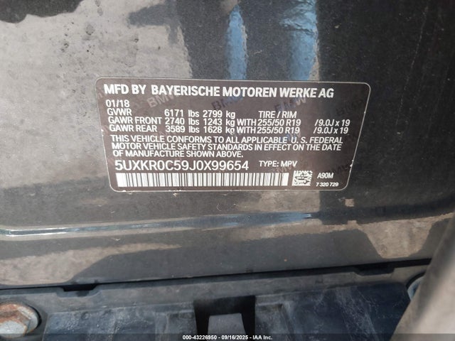 5UXKR0C59J0X99654 BMW X5 Xdrive35i