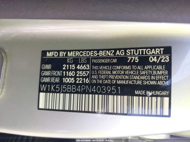 2023 MERCEDES-BENZ AMG CLA 35 W1K5J5BB4PN403951 Photo 8