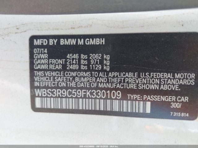 2015 BMW M4 WBS3R9C59FK330109 Photo 8