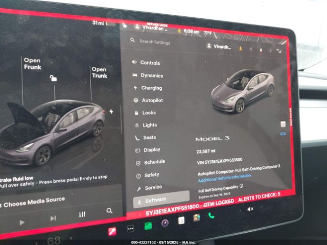 2023 TESLA MODEL 3 5YJ3E1EAXPF551800 Photo 6