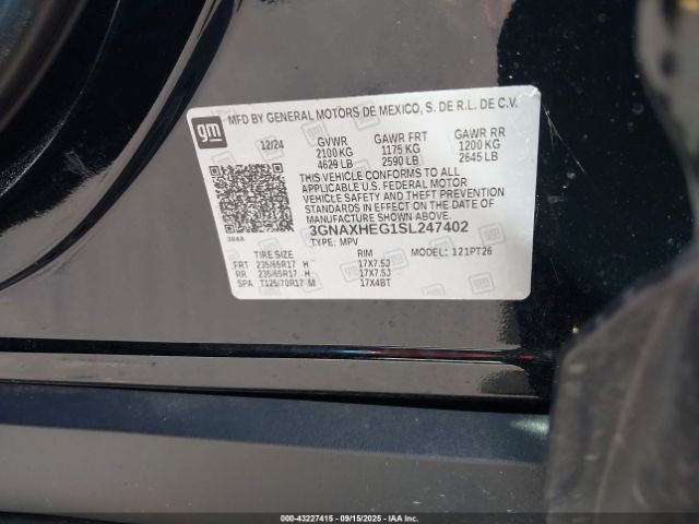 2025 CHEVROLET EQUINOX 3GNAXHEG1SL247402 Photo 8