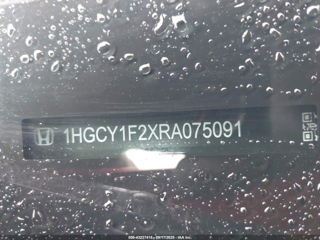 43227418 :رقم المزاد ، 1HGCY1F2XRA075091 vin ، 2024 Honda Accord Lx مزاد بيع