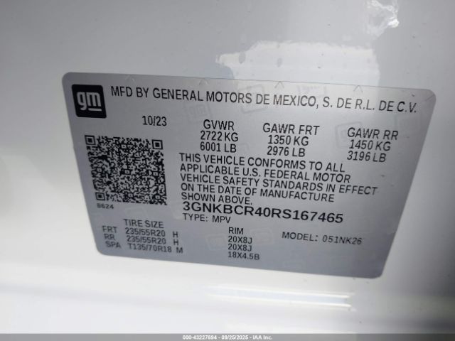 2024 CHEVROLET BLAZER 3GNKBCR40RS167465 Photo 8