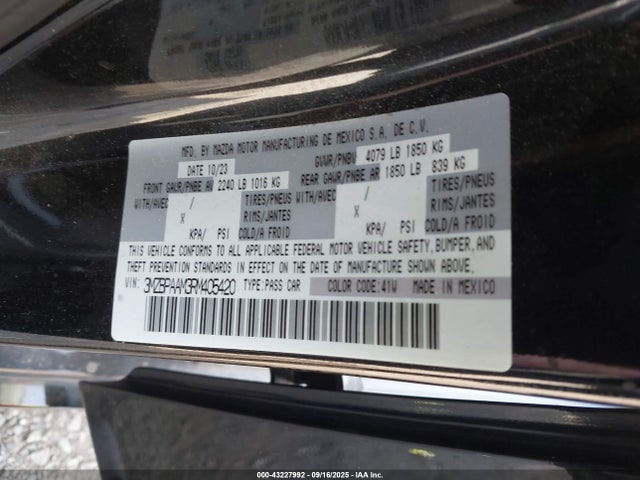 Mazda pyukd 2024 3MZBPAAM3RM405420 Image 9