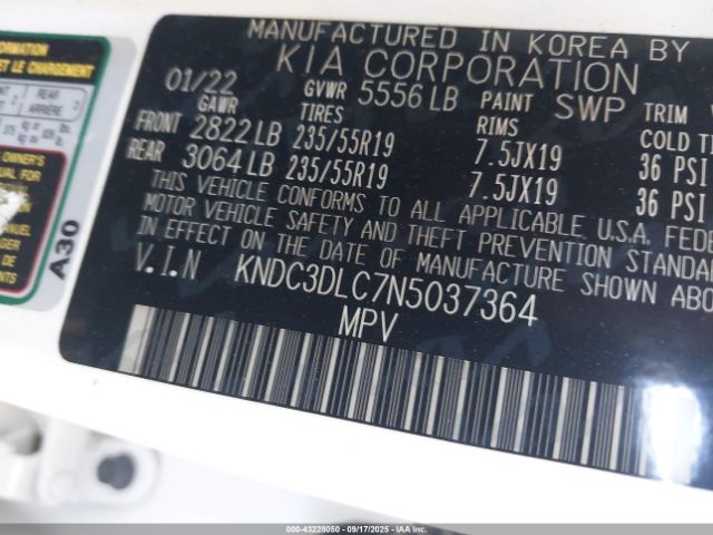 2022 KIA EV6 KNDC3DLC7N5037364 Photo 8