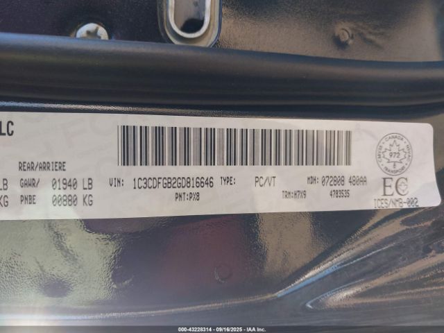 2016 DODGE DART 1C3CDFGB2GD816646 Photo 8