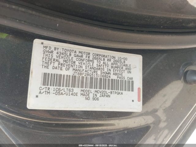 2001 LEXUS ES 300 JT8BF28G515106824 Photo 8