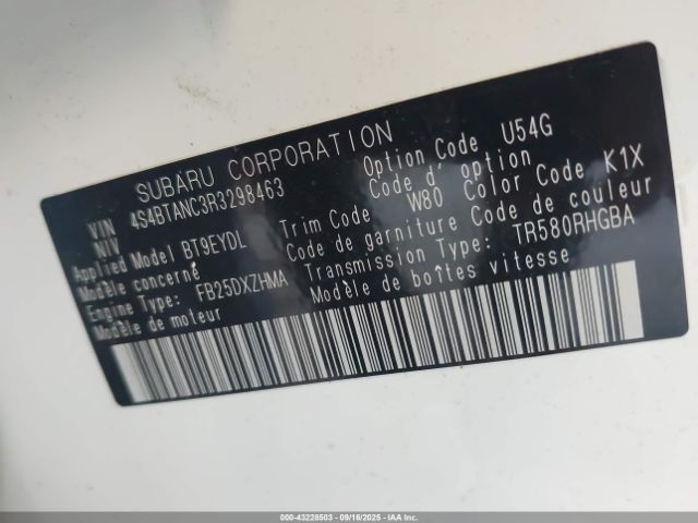 2024 SUBARU OUTBACK 4S4BTANC3R3298463 Photo 8