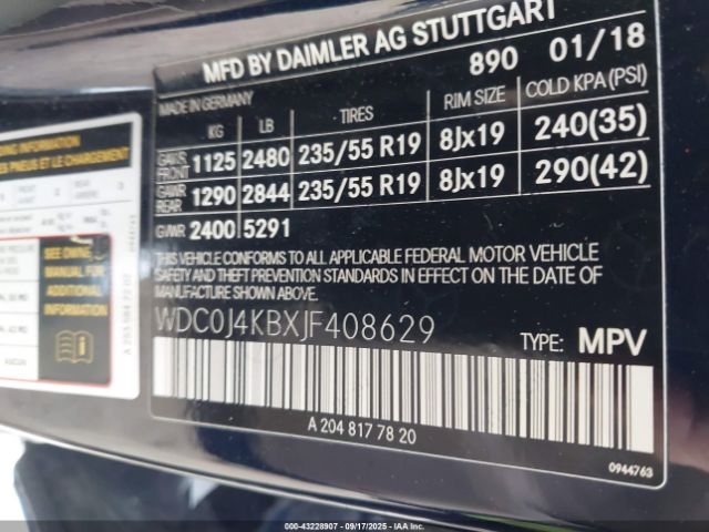 2018 MERCEDES-BENZ GLC 300 COUPE WDC0J4KBXJF408629 Photo 8