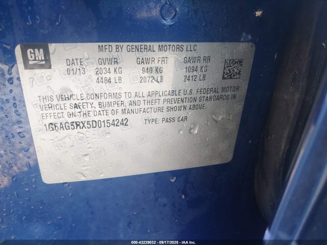 2013 CADILLAC ATS 1G6AG5RX5D0154242 Photo 8