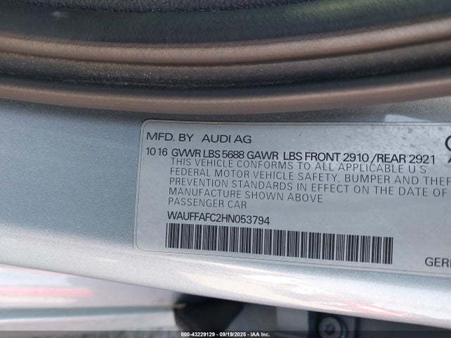 2017 AUDI S6 WAUFFAFC2HN053794 Photo 8