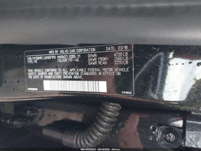2018 VOLVO S60 YV126MFL1J2467170 Photo 8