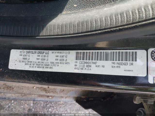 Chrysler 200 2014 1C3CCBAB4EN170487 Image 9