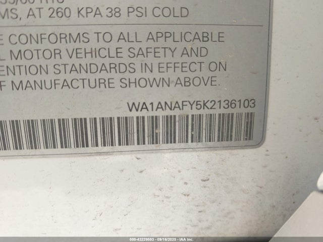 2019 AUDI Q5 WA1ANAFY5K2136103 Photo 8
