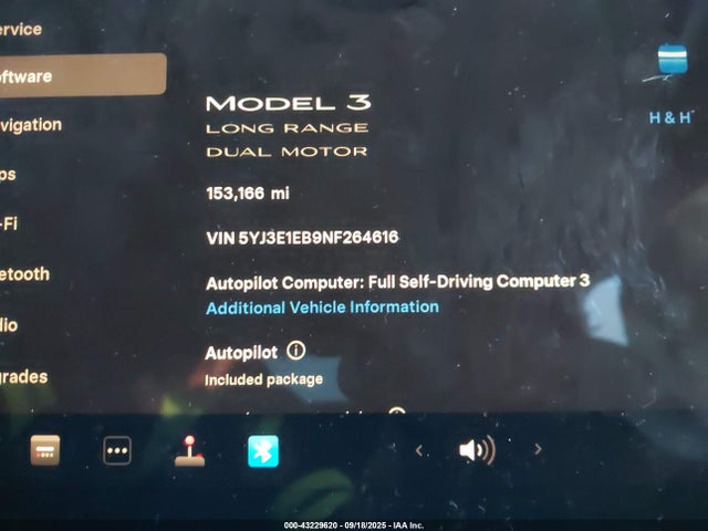 2022 TESLA MODEL 3 5YJ3E1EB9NF264616 Photo 6