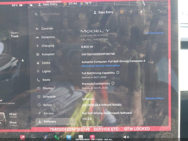 2024 TESLA MODEL Y 7SAYGDEE0RF160746 Photo 6