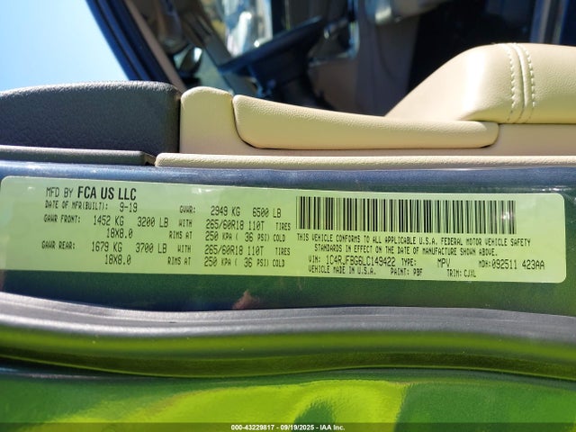 2020 JEEP GRAND CHEROKEE 1C4RJFBG6LC149422 Photo 8