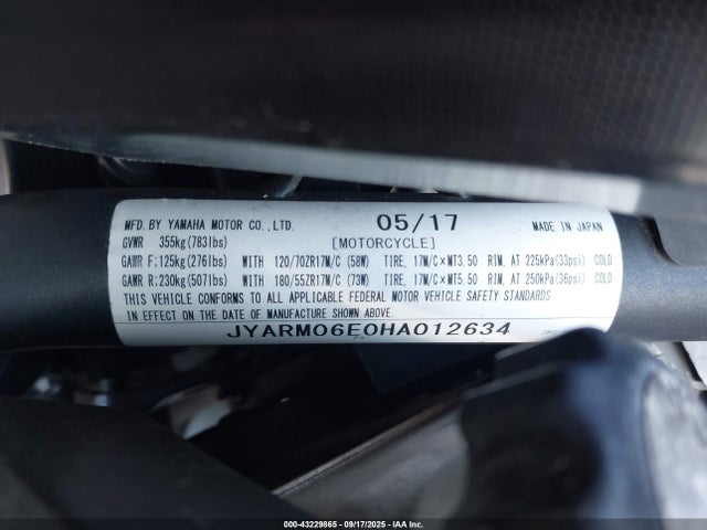 Yamaha FZ07 2017 JYARM06E0HA012634 Image 10