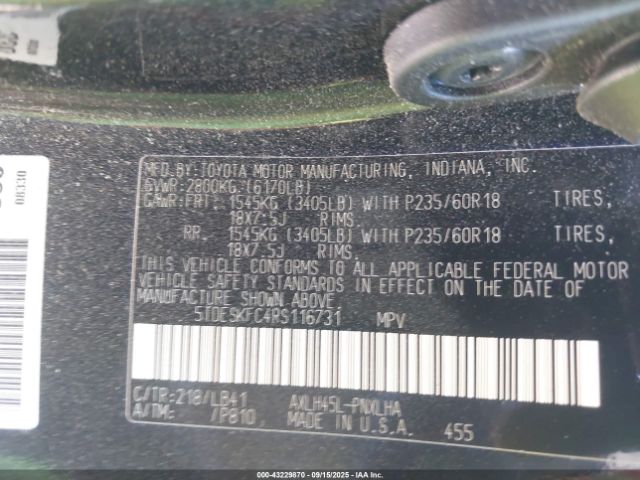 2024 TOYOTA SIENNA 5TDESKFC4RS116731 Photo 8