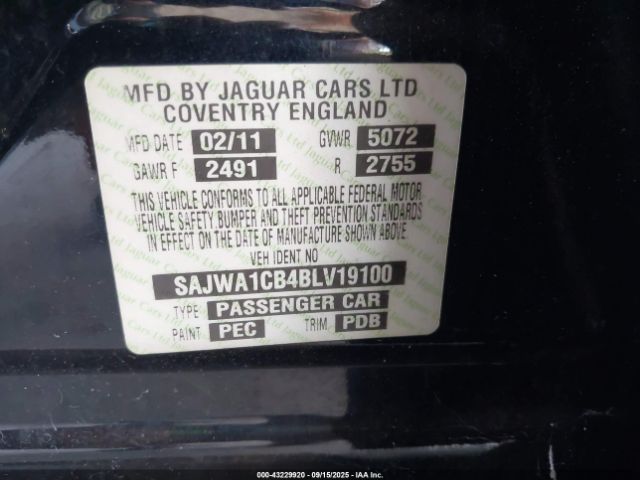 2011 JAGUAR XJ SAJWA1CB4BLV19100 Photo 8