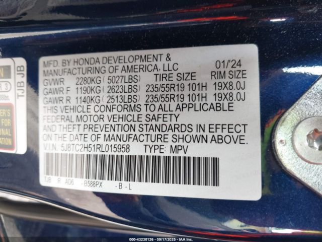 2024 ACURA RDX 5J8TC2H51RL015958 Photo 8