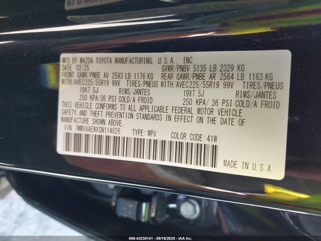 Mazda cw 2025 7MMVAAEWXSN114826 Image 9